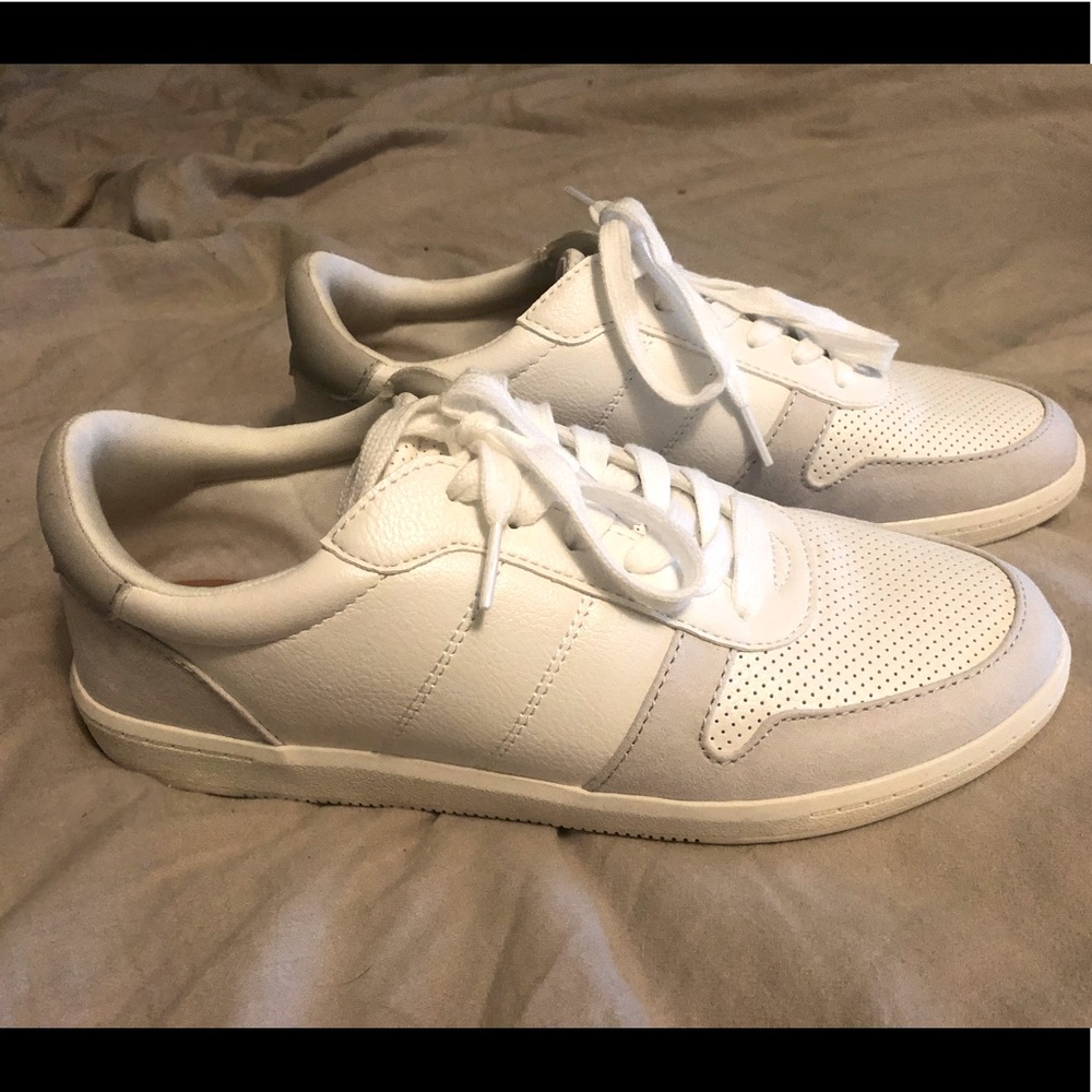 White & Gray Sneakers